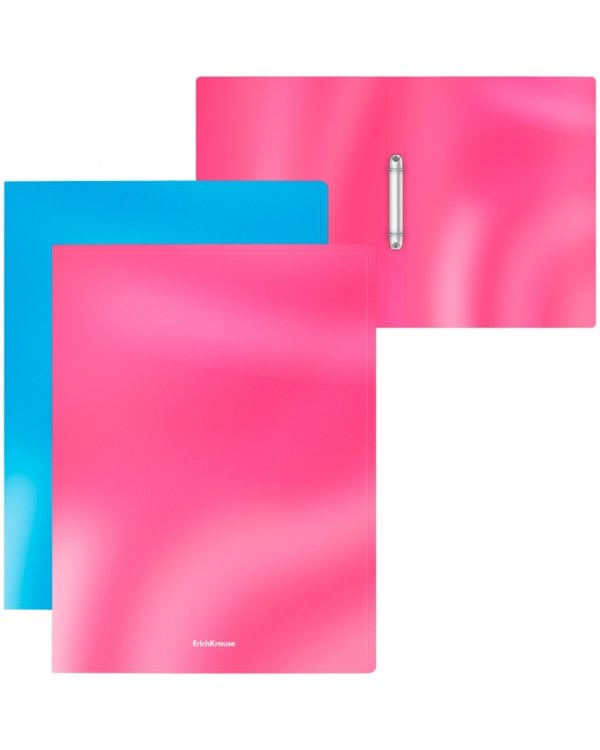 Папка на 2 кольцах пластиковая Glossy Bubble Gum, арома, 24мм, A4, ассорти