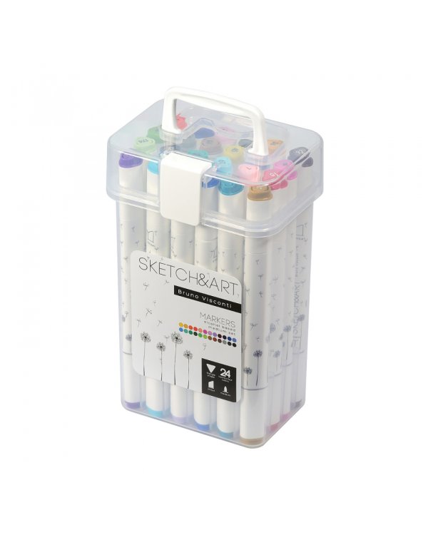 Набор двусторонних скетч-маркеров Sketch&amp;Art, 24 цвета