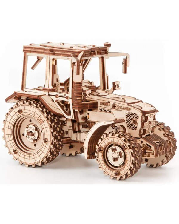 Сборная модель деревянная 3D Трактор Беларус 82