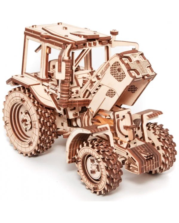 Сборная модель деревянная 3D Трактор Беларус 82