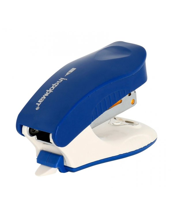 Степлер Ergonomics №24/6, 26/6, до 15 листов, пластик, синий