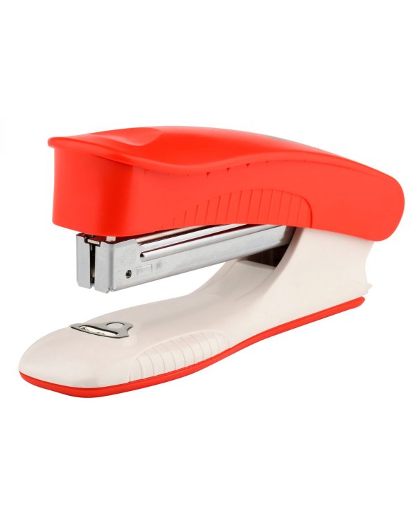 Степлер Ergonomics №10, до 25 листов, пластик, красный