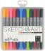 Набор двусторонних скетч-маркеров Sketch&amp;Art, 12 цветов