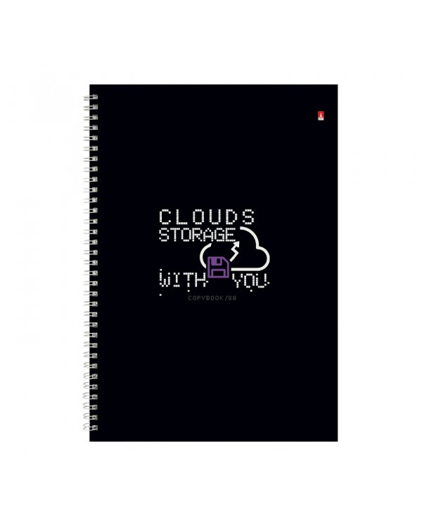 Тетрадь Life Interface, 80 листов, клетка, А4, в ассортименте, гребень