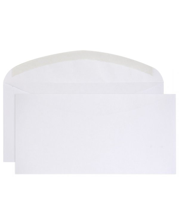 Конверт почтовый Е65 чистый, белый