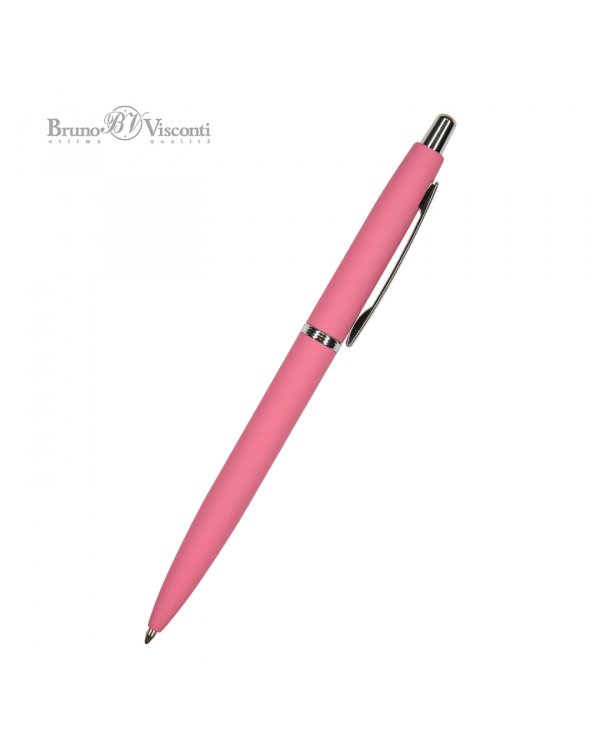 Ручка шариковая автоматическая San Remo, синяя, цвет корпуса коралловый, в футляре