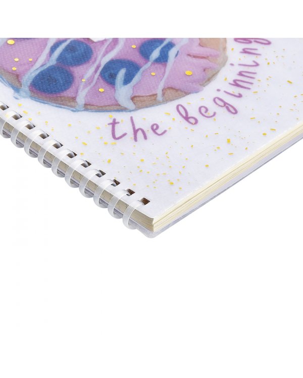 Тетрадь Donut, 60 листов, клетка, силиконовый гребень