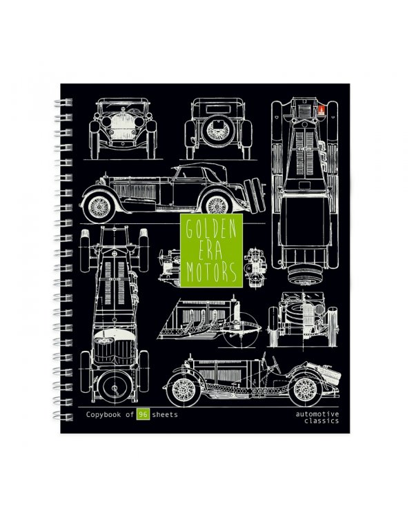 Тетрадь Blueprint, 96 листов, клетка, А5+, в ассортименте