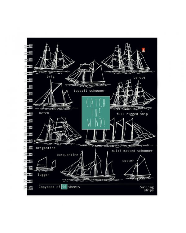 Тетрадь Blueprint, 96 листов, клетка, А5+, в ассортименте