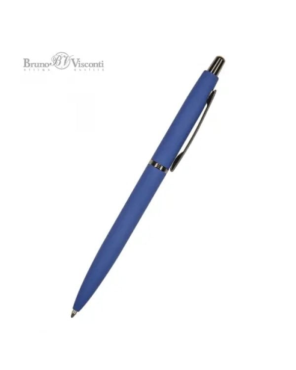 Ручка шариковая автоматическая San Remo, синяя, цвет корпуса синий, в футляре