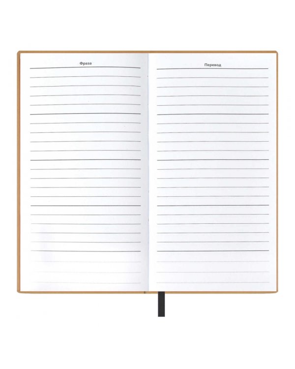 Записная книжка для записи и изучения иностранных слов Черный Виннер, 64 листа