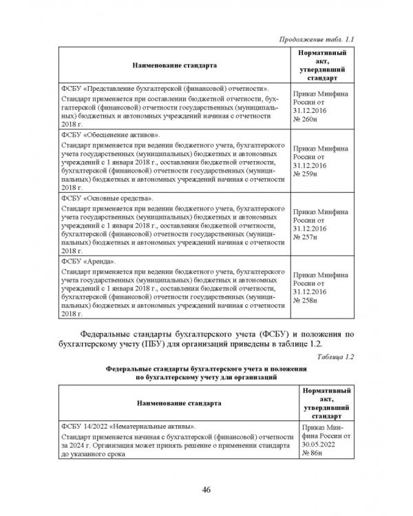 Федеральные стандарты бухгалтерского учета и отчетности в Российской Федерации. Учебник для вузов