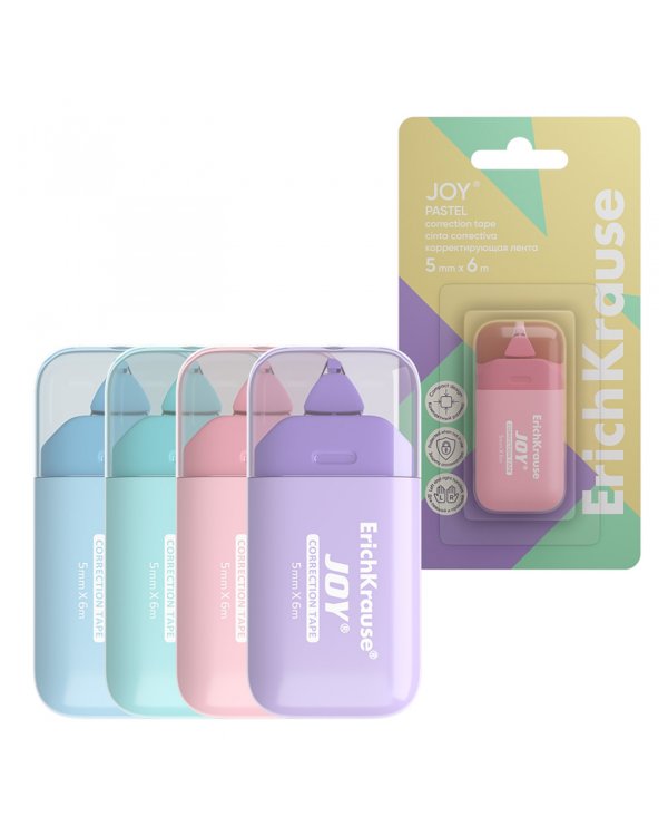 Корректирующая лента JOY. Pastel, а ассортименте