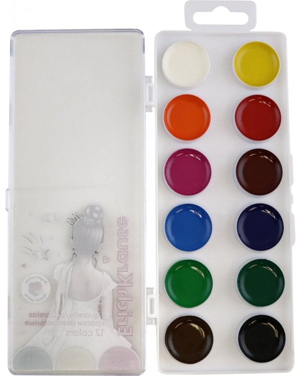 Краски акварельные Pointes, 12 цветов