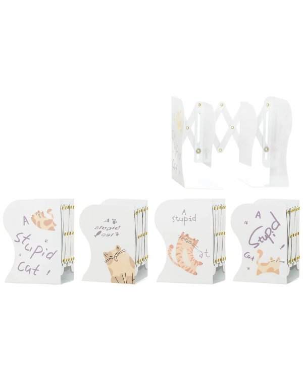Подставка-лоток для книг Кошки, металлическая, в ассортименте