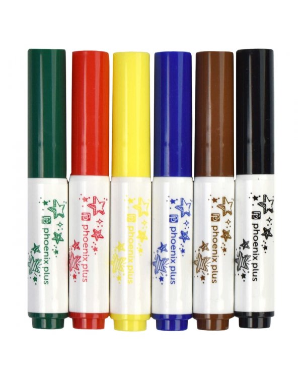 Фломастеры утолщенные Арт-братва, 6 цветов