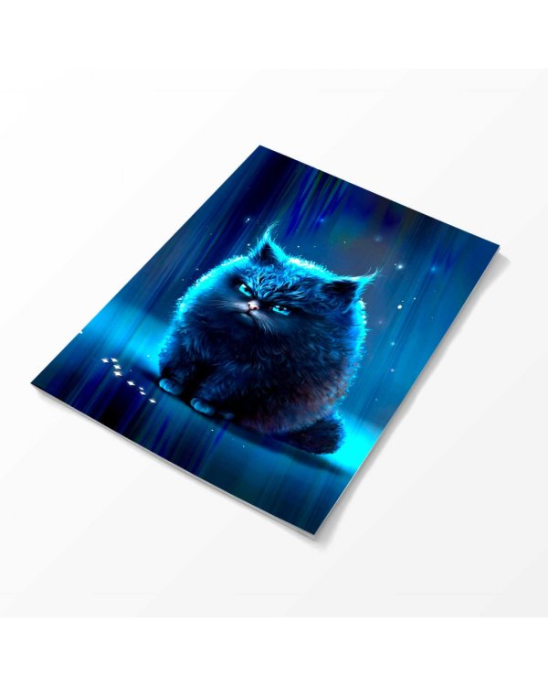 Обложки для тетрадей с голографическим рисунком Коты, 3 штуки