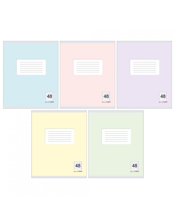 Тетрадь Классическая серия, 48 листов, клетка, в ассортименте