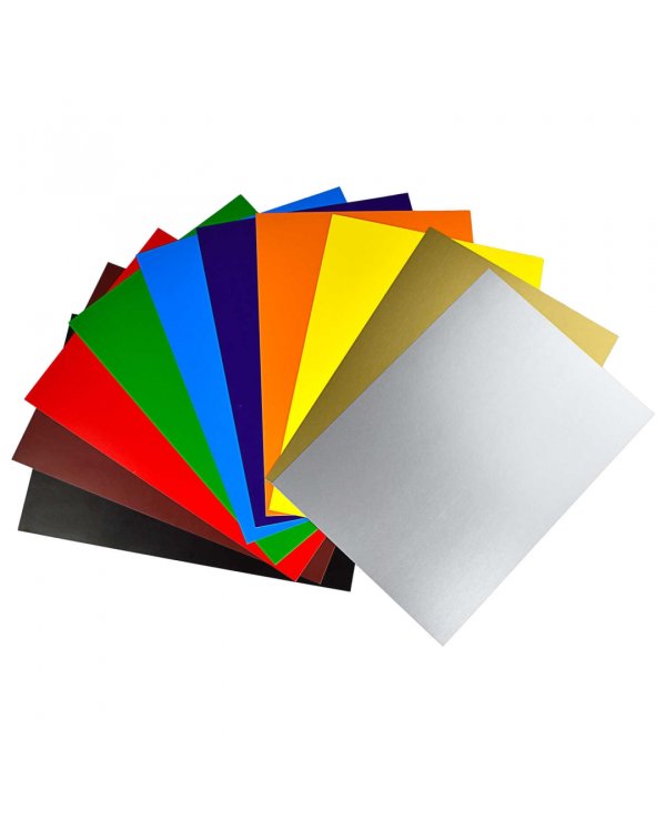 Картон цветной Гонки, 10 листов, 10 цветов