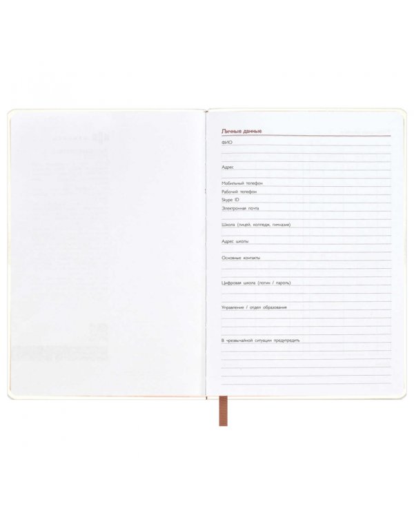 Записная книга учителя Листья, А5, 120 листов