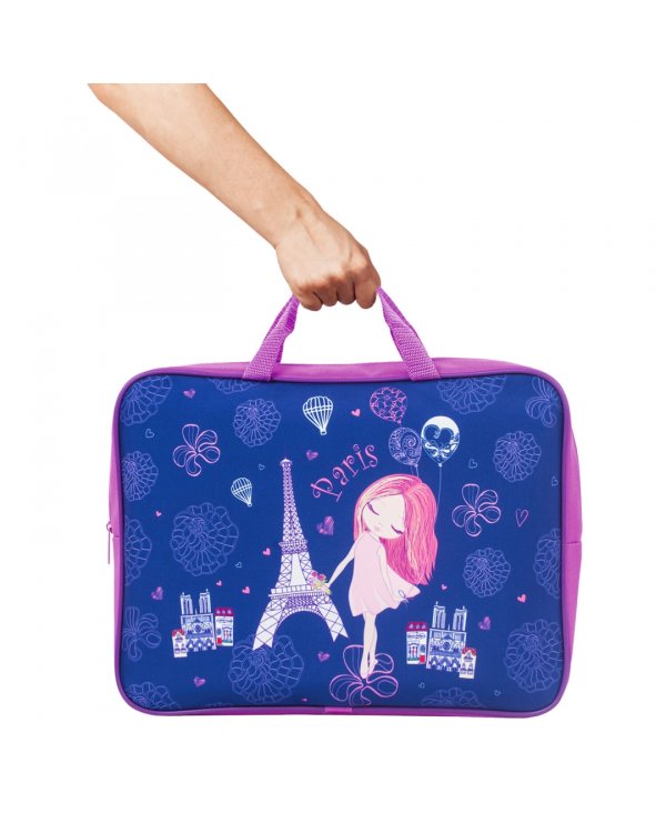 Папка на молнии Paris, А4, с ручками, в ассортименте