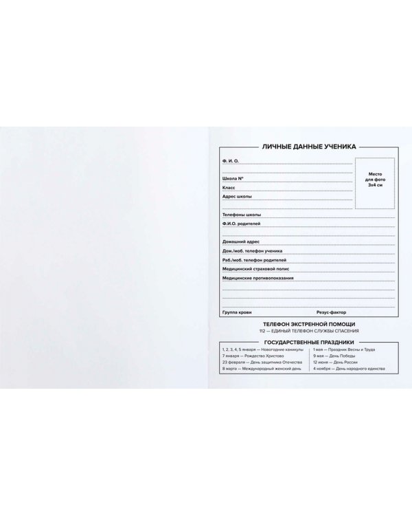 Дневник школьный Персиково-бежевый