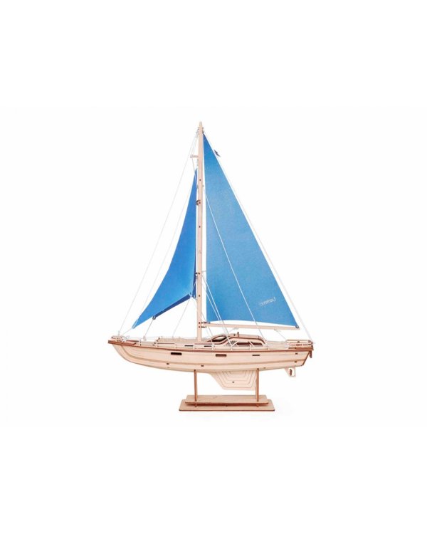 Сборная модель из дерева. Парусная яхта "Лазурный ветер"