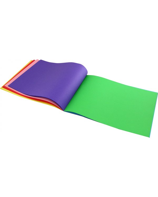 Бумага цветная двусторонняя Лемур, 12 цветов, 60 листов