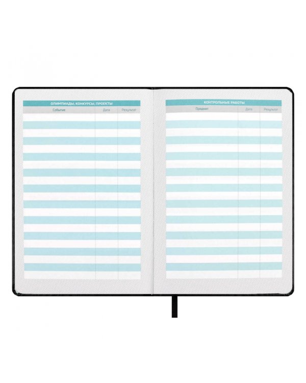 Планинг школьный Плонже чёрный, А5, 80 листов