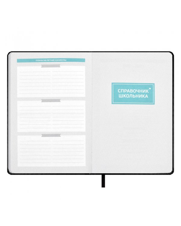 Планинг школьный Плонже чёрный, А5, 80 листов