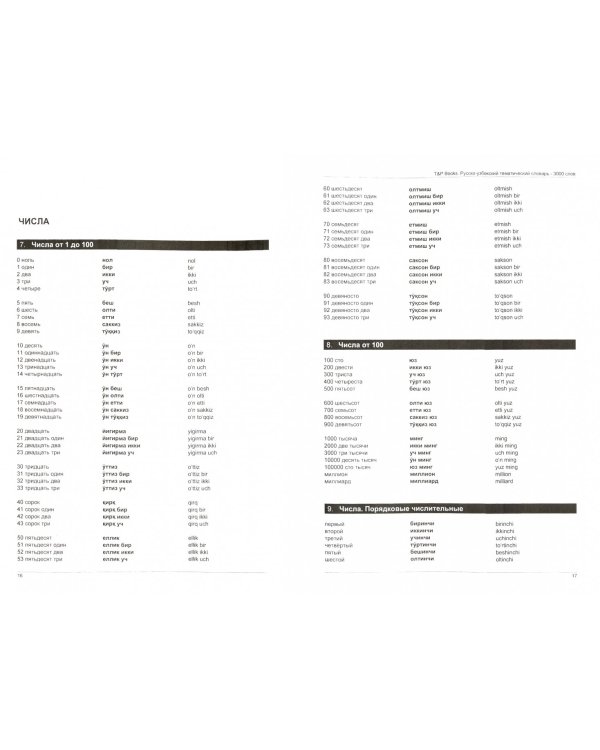 Русско-узбекский тематический словарь. 3000 слов