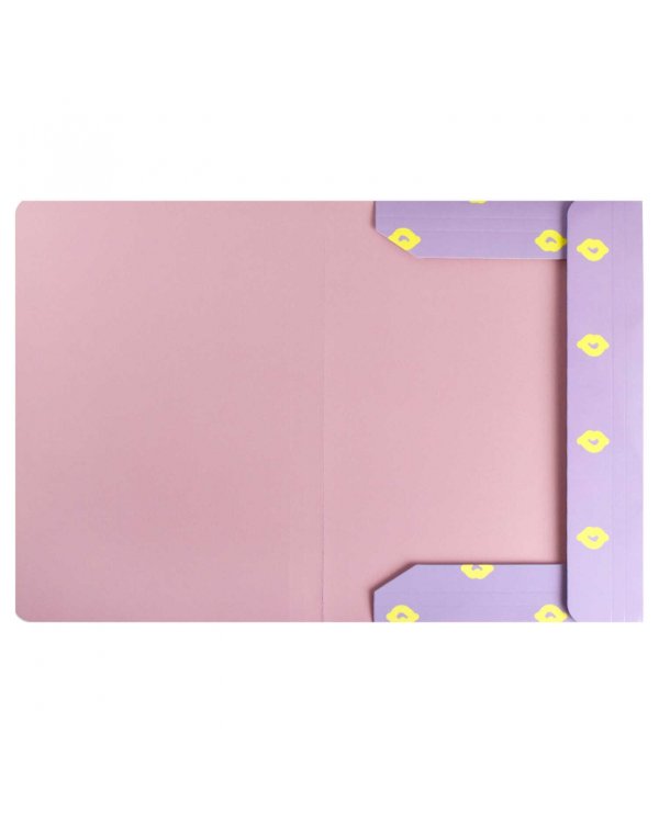 Папка для документов картонная Девушка, А4+