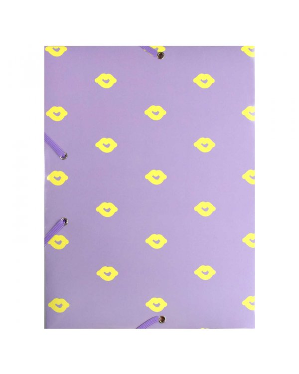 Папка для документов картонная Девушка, А4+