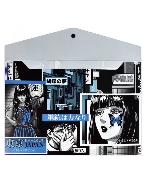 Папка для школьных тетрадей пластиковая Герои аниме, А4