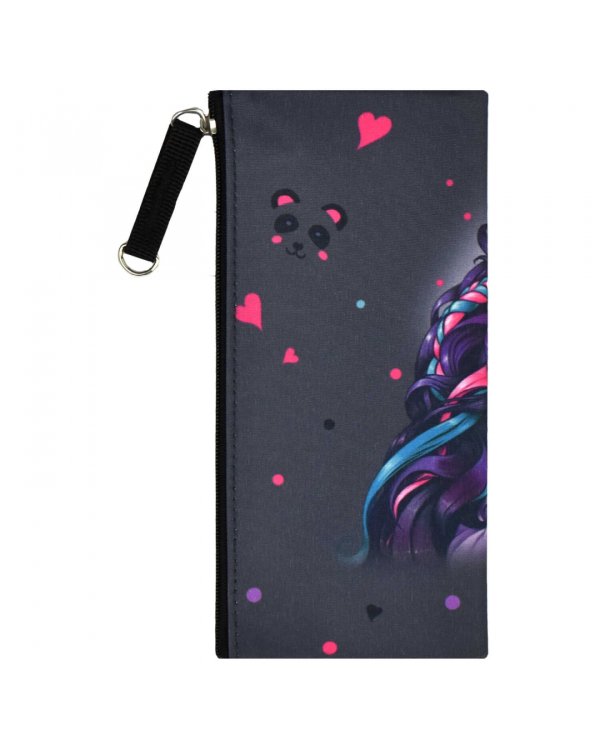 Пенал школьный Девушка с пандой