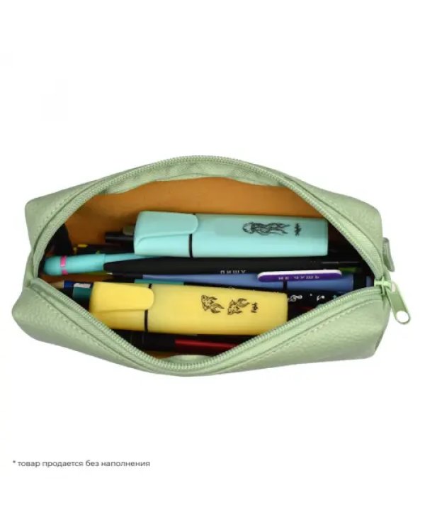 Пенал школьный, мятный