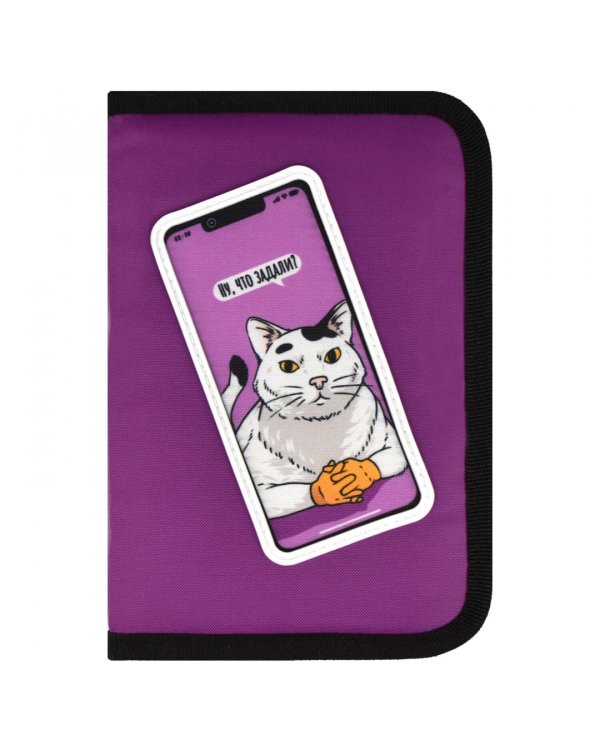 Пенал школьный Кот