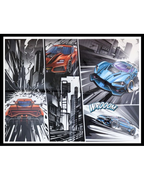 Плёнка цветная для уроков труда Гонки