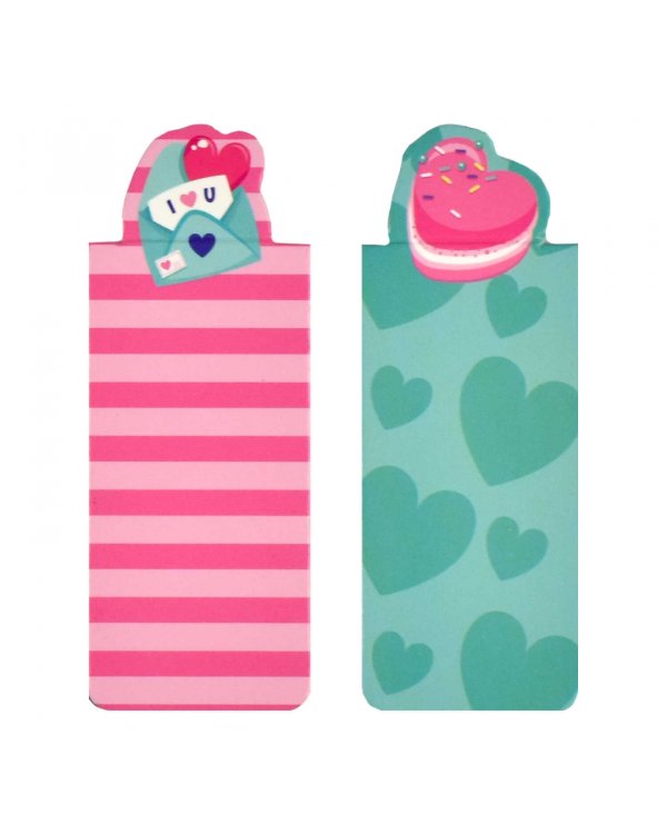 Закладки магнитные для книг Сердце, 4 штуки