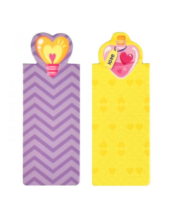 Закладки магнитные для книг Сердце, 4 штуки