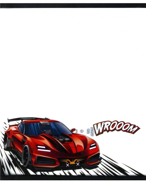 Обложки для тетрадей Гонки, 3 штуки