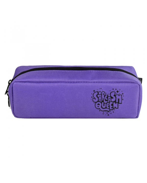 Пенал школьный, фиолетовый