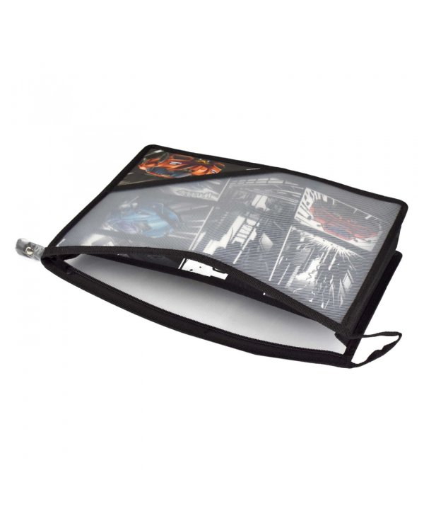 Папка для уроков труда пластиковая Гонки, А4