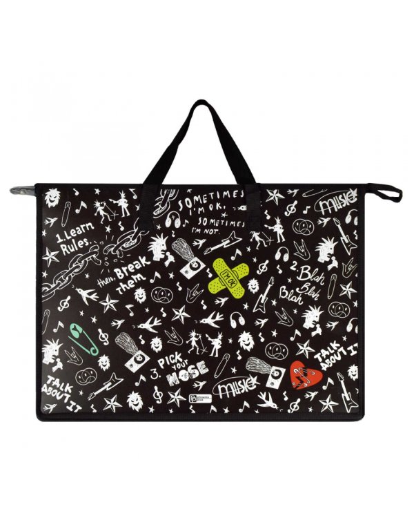 Папка для чертежей и рисунков пластиковая Панк, А3