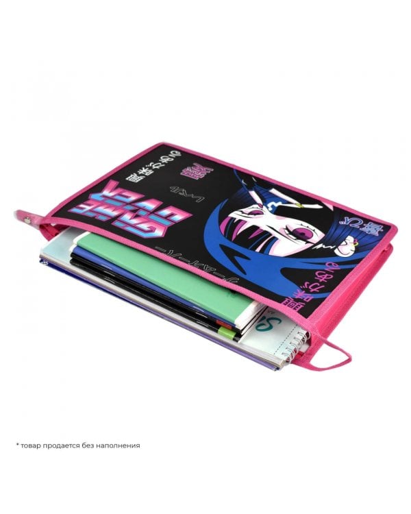 Папка для школьных тетрадей пластиковая Кибераниме, А4
