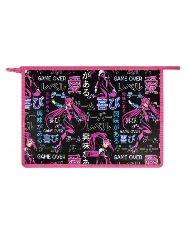 Папка для школьных тетрадей пластиковая Кибераниме, А4