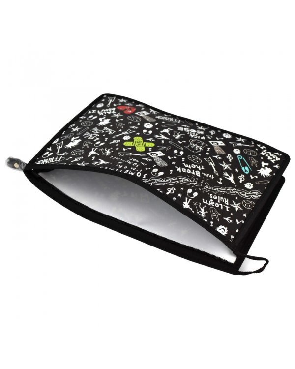 Папка для школьных тетрадей пластиковая Панк 2, А4