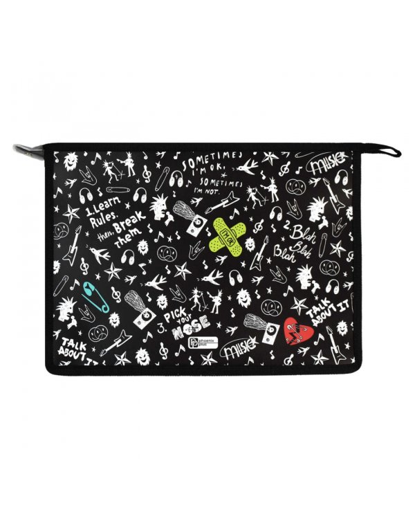 Папка для школьных тетрадей пластиковая Панк 2, А4