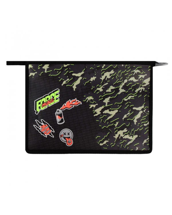 Папка для школьных тетрадей пластиковая Камуфляж, А4