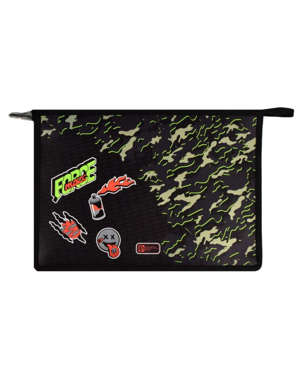 Папка для школьных тетрадей пластиковая Камуфляж, А4